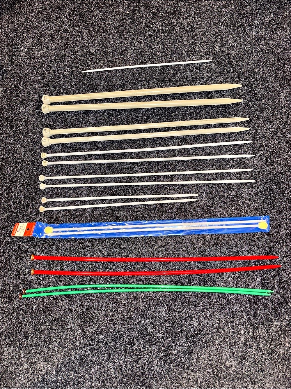 Aero Vintage Aero Single Point Knitting Needles Vintage Single Point White &